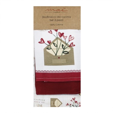 Lettera Set 3 Strofinacci...