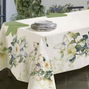 Tearose tovaglia bloom 155x220