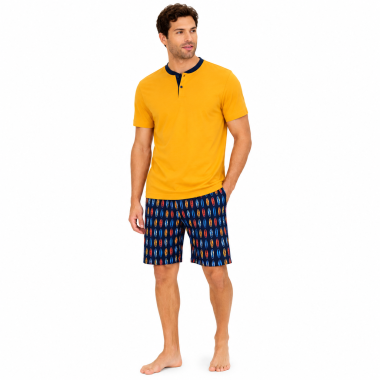 Surf Pigiama Uomo Corto Cotone