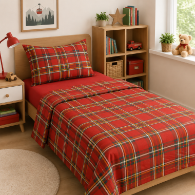 Tartan Completo Letto a Una...