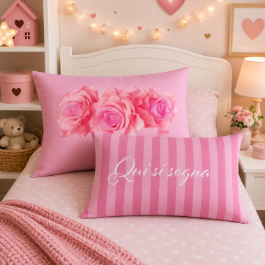 Roses - Coppia di federe in...