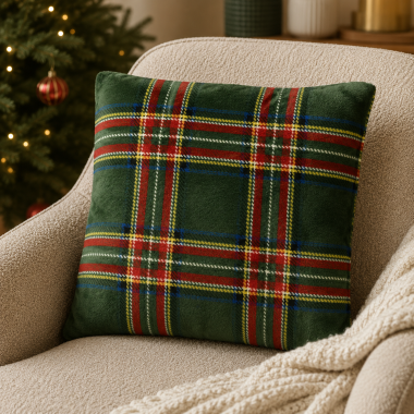 Tartan Cuscino in Velluto...